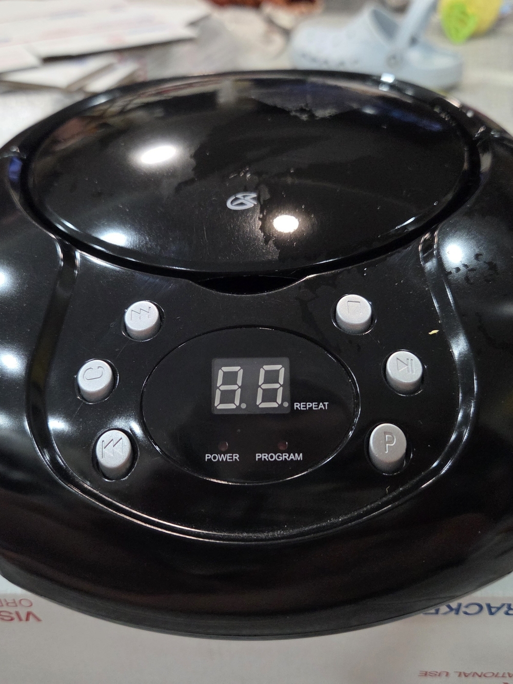 Portable CD Player with Digital Display - Black